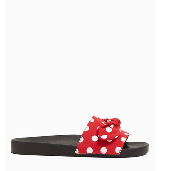 Torrid Minnie Mouse Bow Slide Sandals - Picture 3 of 4